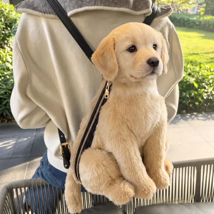 Golden Retriever Pupack worn crossbody